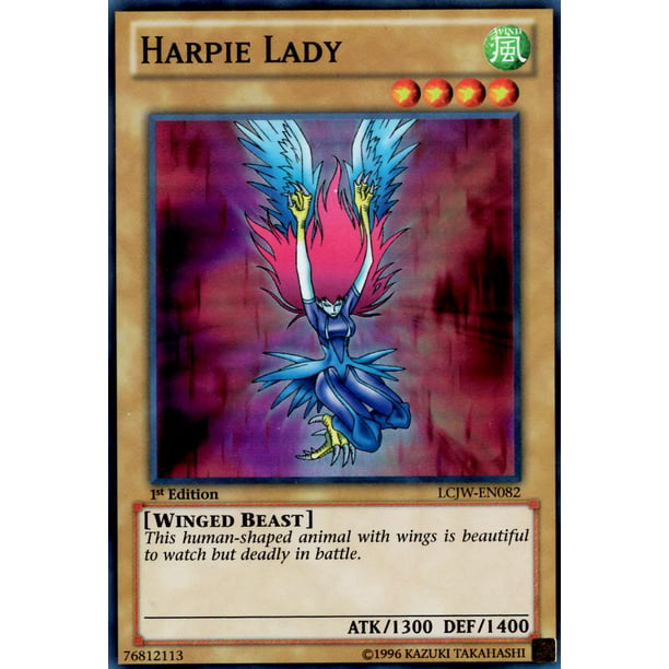 NM+ Super Rare Yu-Gi-Oh! lcjw-en082 Harpie Lady 1st Edition